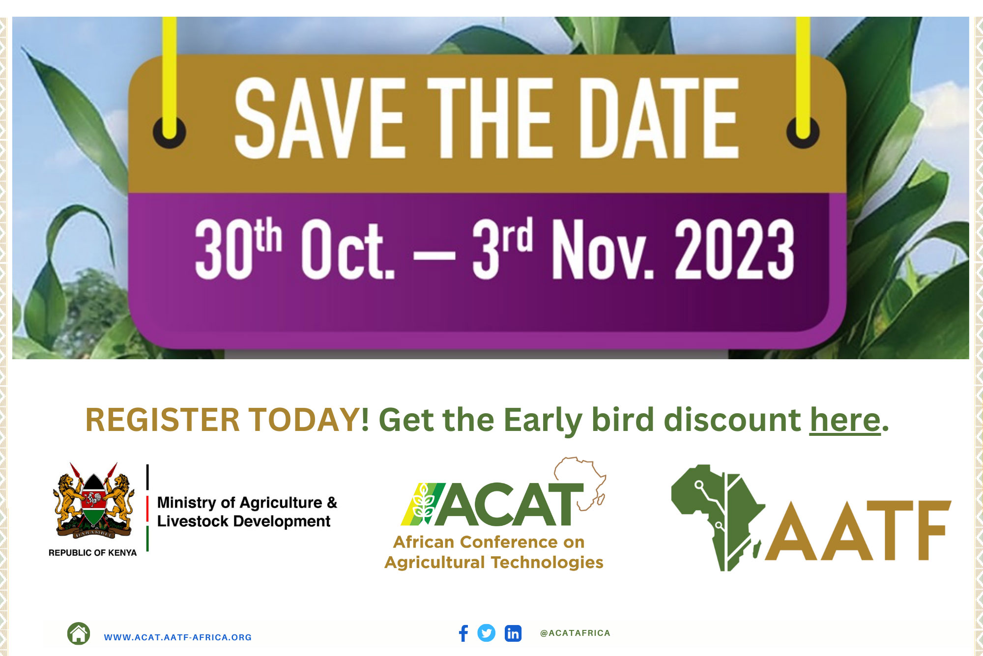  DAILY TRUST NIGERIA: Kenya, AATF To Host Inaugural African Agritech Conference